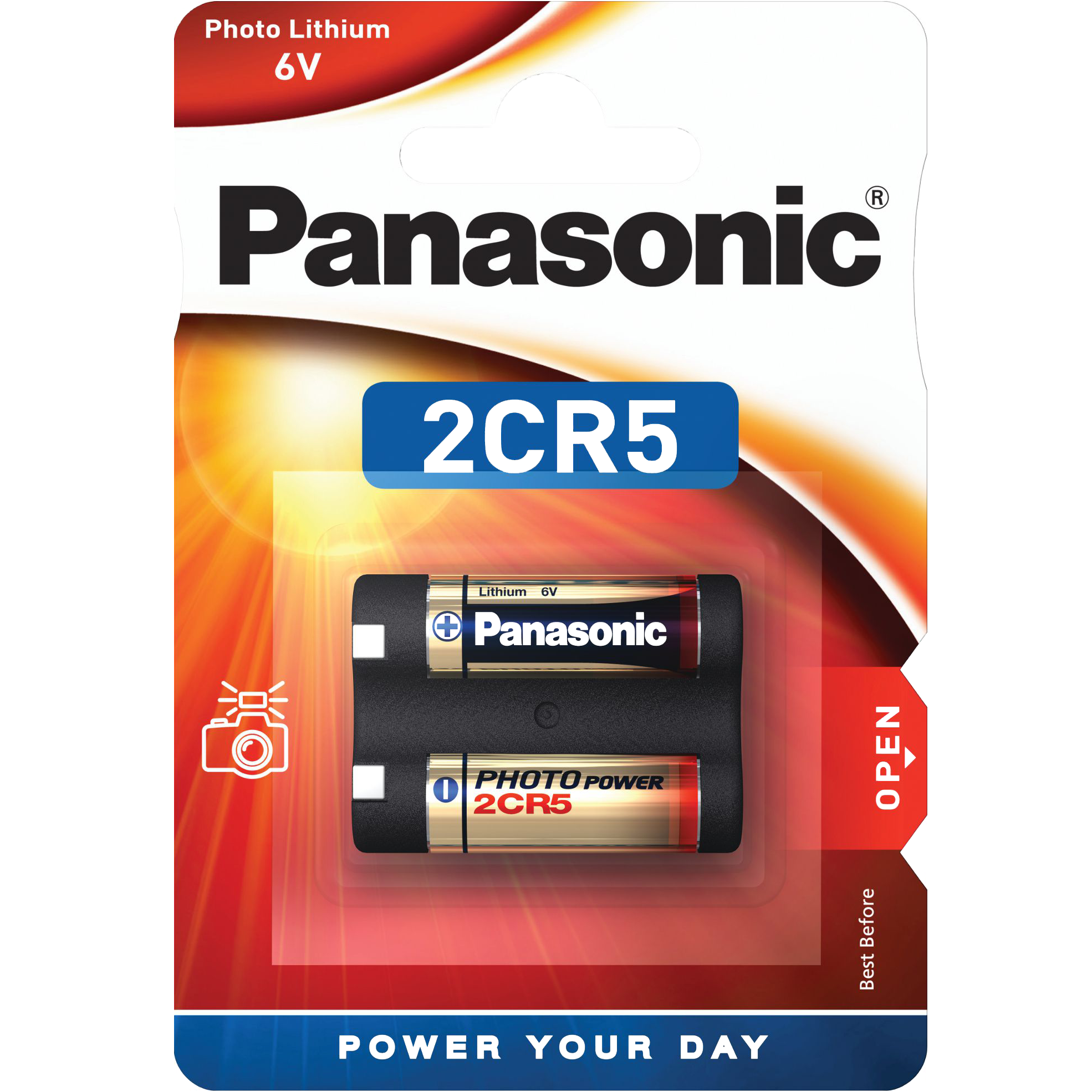 Lithium Battery 2CR5 Panasonic DL245A 6V