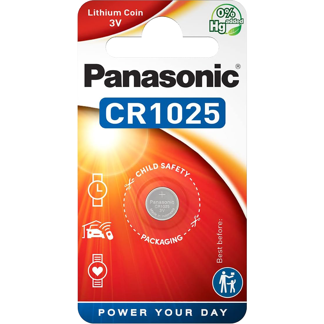 Lithium Battery CR1025 Panasonic CR1025 - 3V