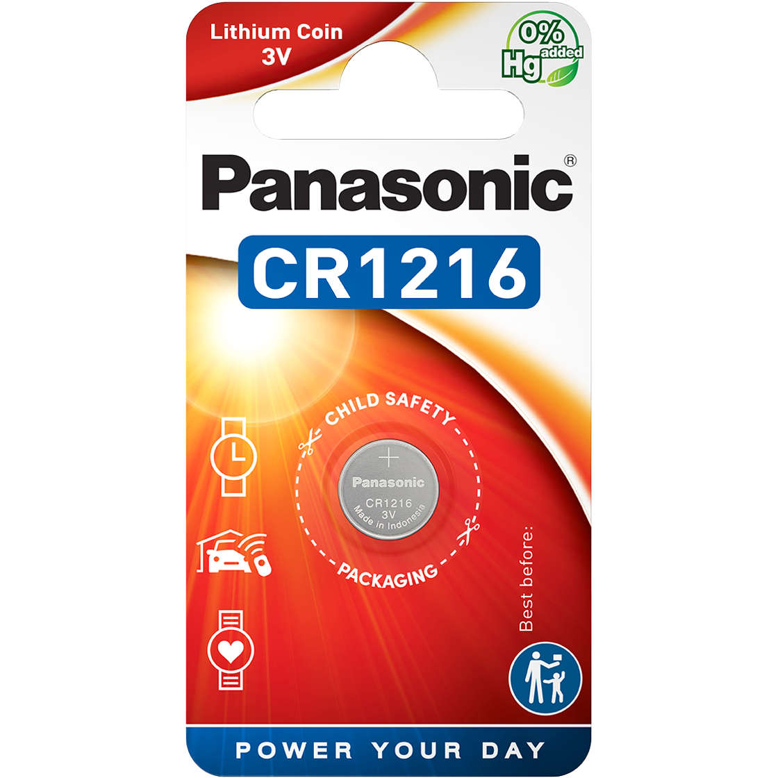 Panasonic CR1216 3V lithium battery