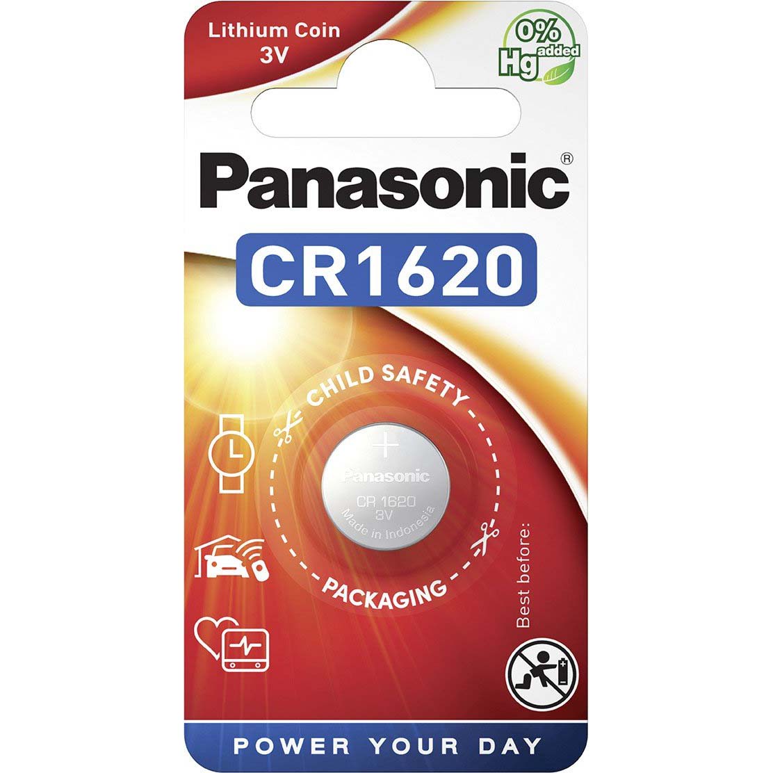 Lithium Battery CR1620 Panasonic CR1620 - 3V