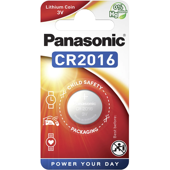 Литиева батерия CR2016 Panasonic CR2016 3V
