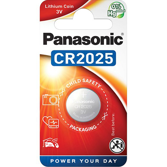 Литиева батерия CR2025 Panasonic CR2025 - 3V
