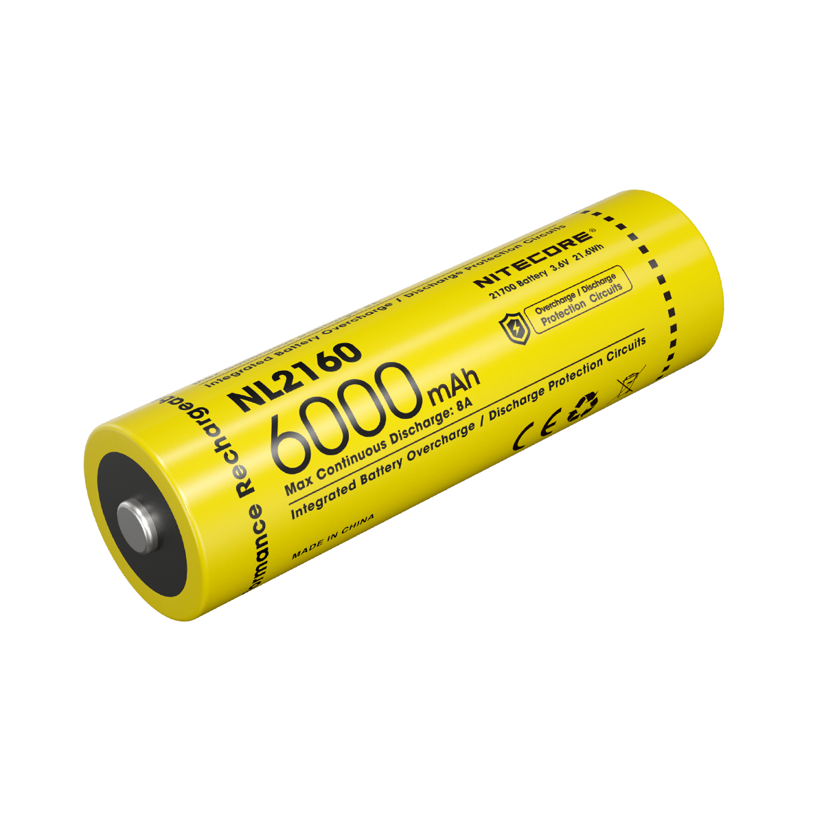 Nitecore 21700 Battery 3.7V 6000mAh with PCB