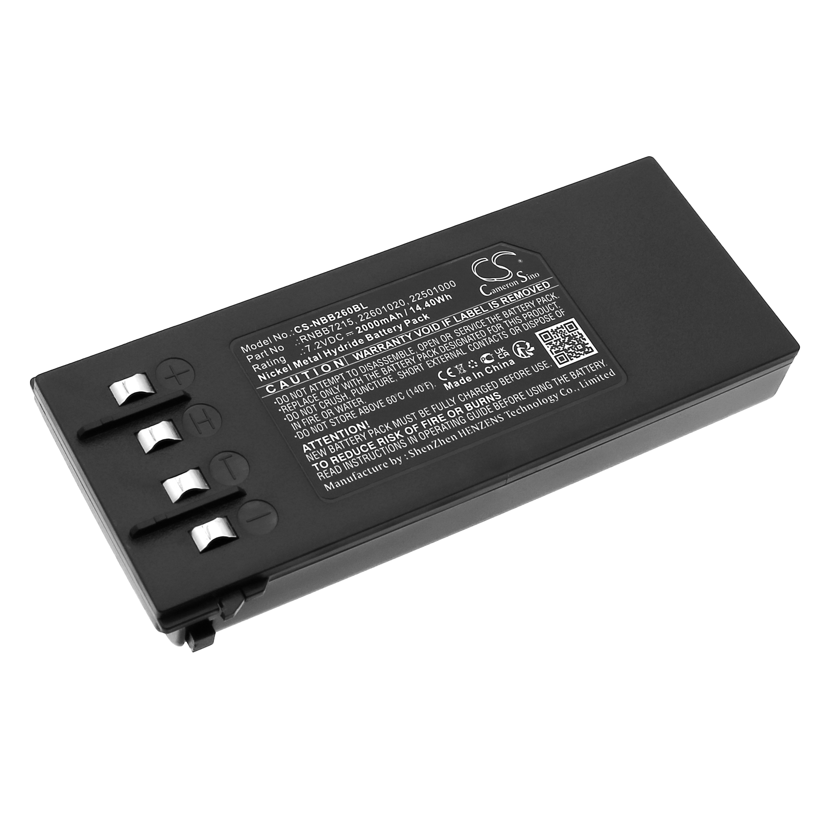 Battery for remote control HIAB 2.260.1022 - 7.2V 2000 mAh