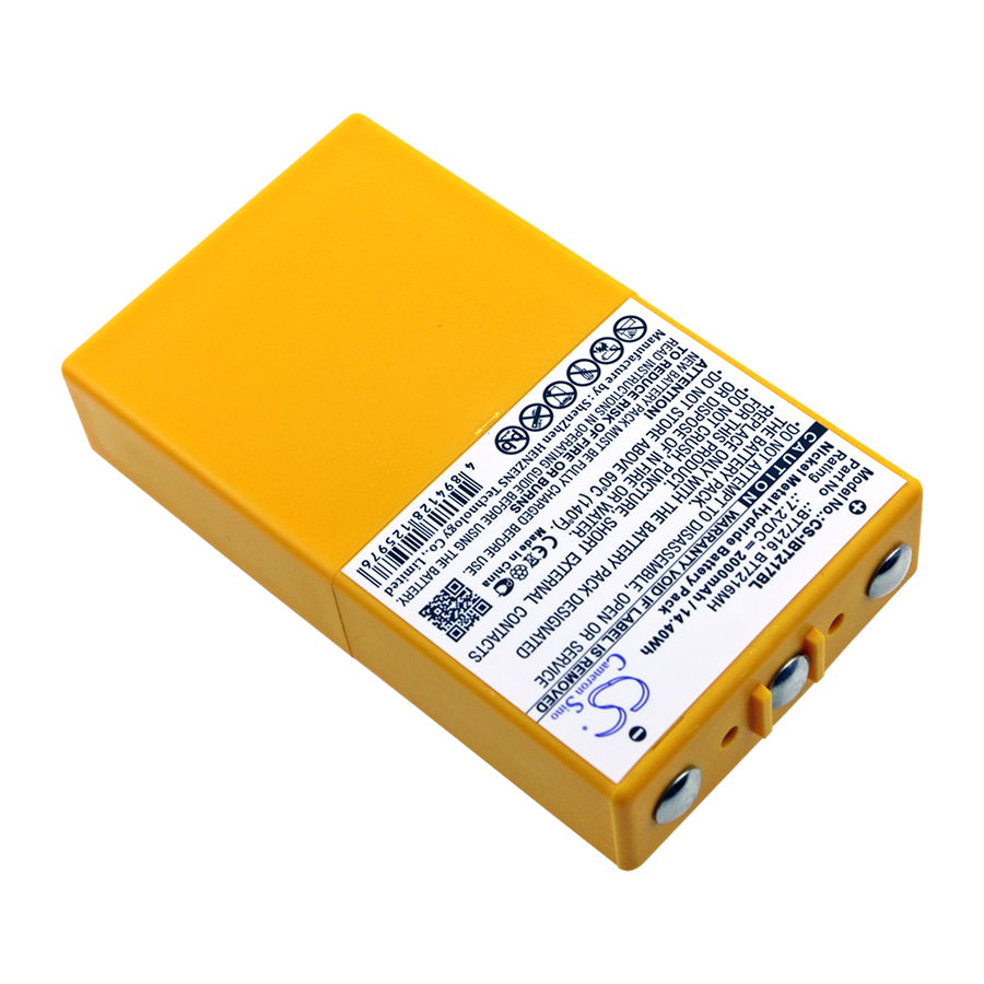Battery for Itowa BT7216 remote control - 7.2V 2000 mAh