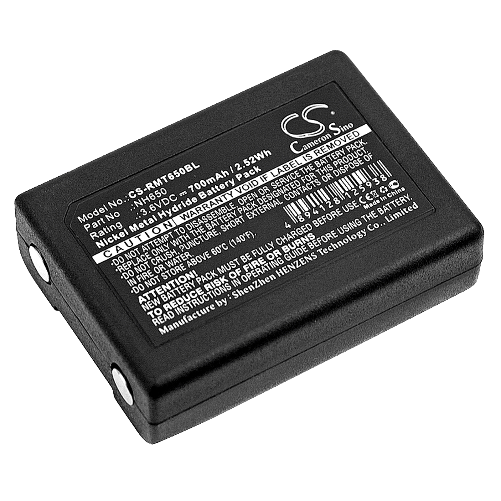 Ravioli NH650 Remote Control Battery - 3.6V 700 mAh