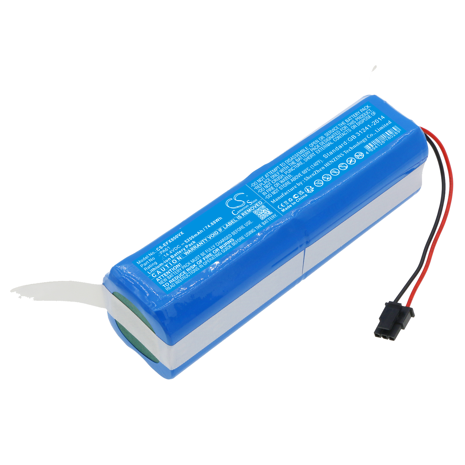 Battery for vacuum cleaner Eufy PA61 - 14.4V 5200mAh