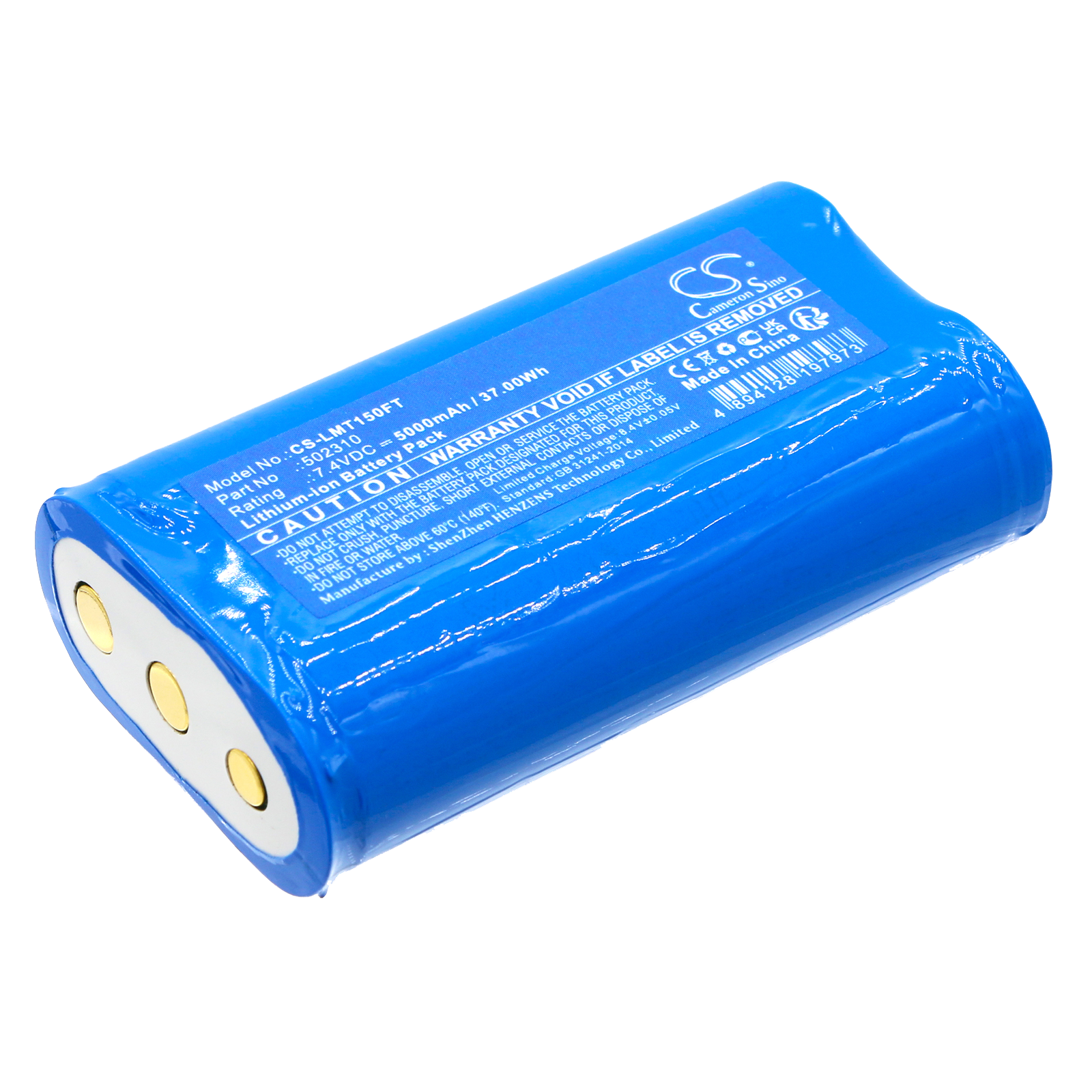 Battery for flashlight Ledlenser H15R H19R Core - 7.4V 5000 mAh