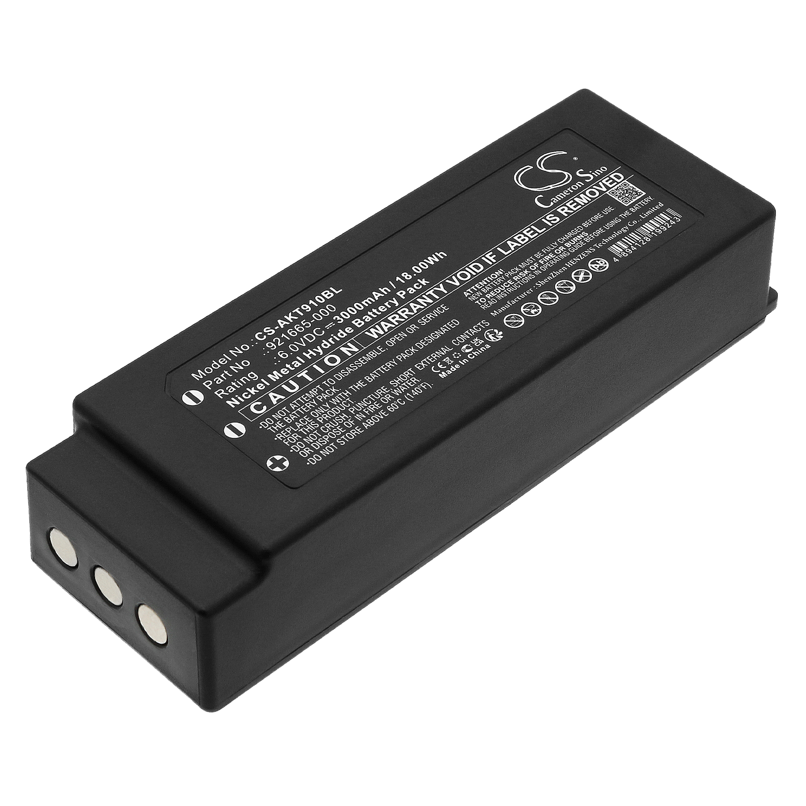 Battery for remote control Akerstroms 921665-000 - 6V 3000 mAh