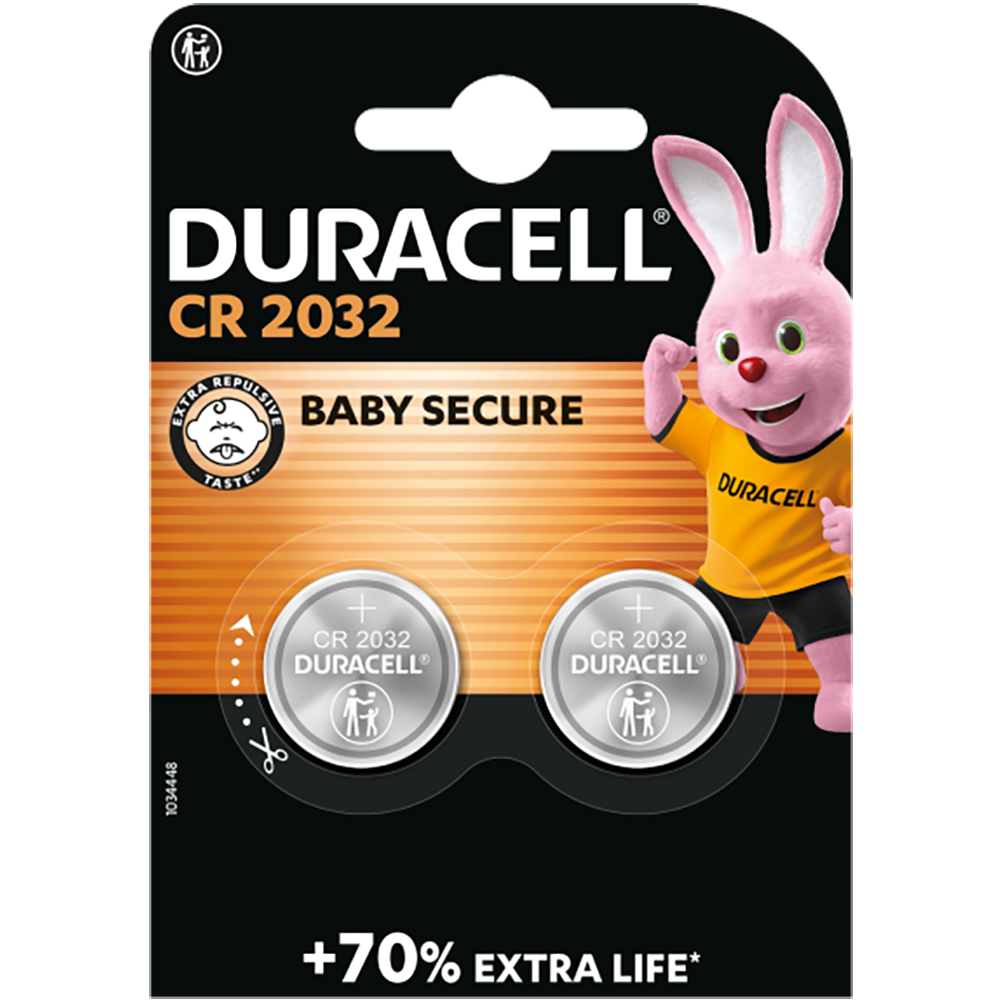 Duracell DL2032 CR2032 3V lithium battery