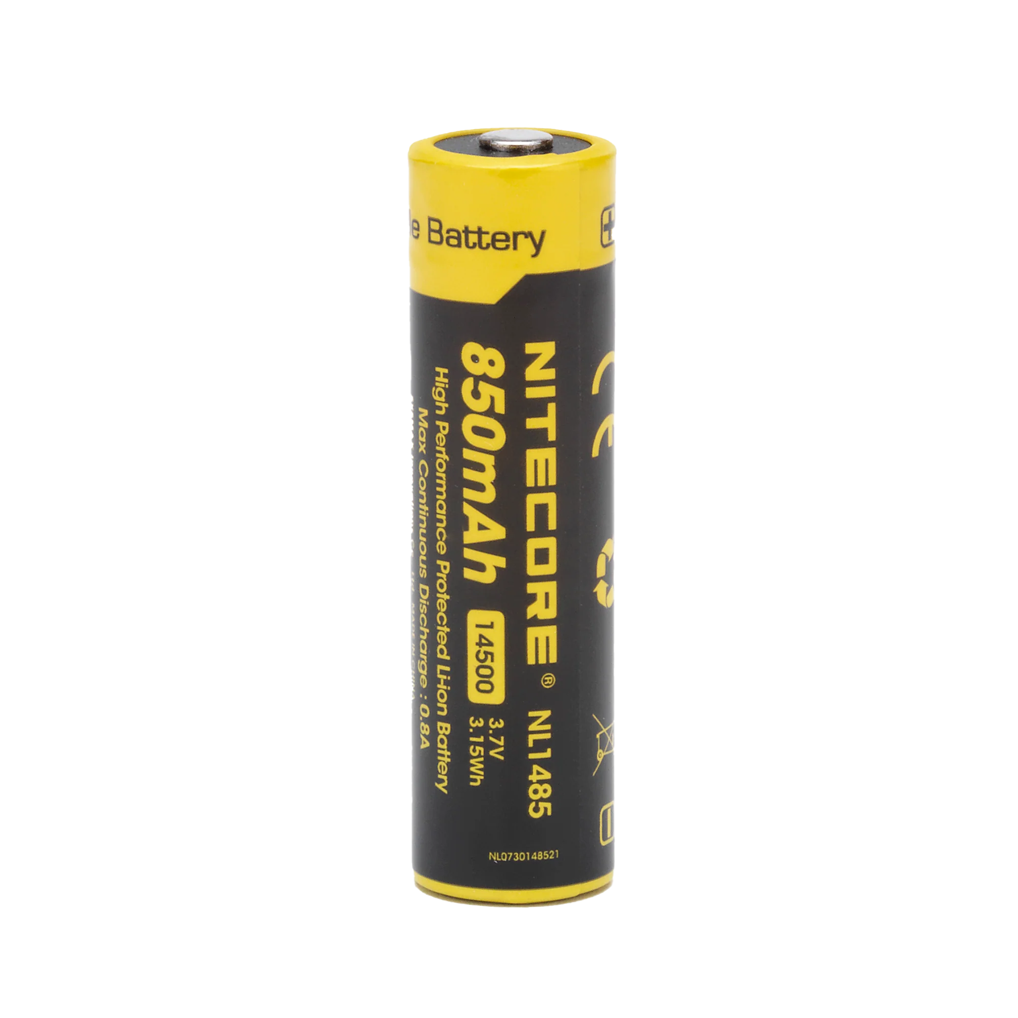 Lithium-ion battery AA 14500 Nitecore AA - 850 mAh 3.7V