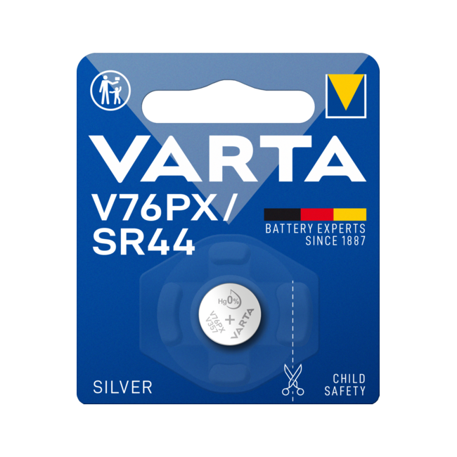 Watch Battery 303 Varta V76PX V303 SR44SW - 1.55V