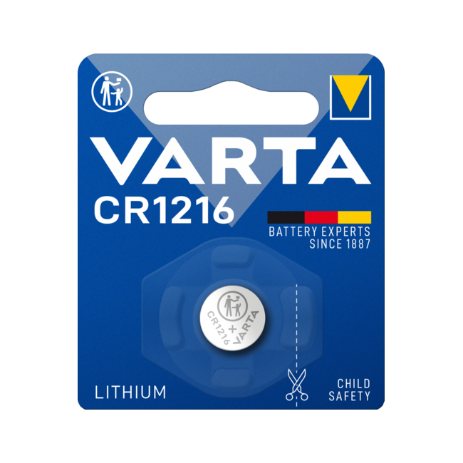 Varta CR1216 3V lithium coin cell battery