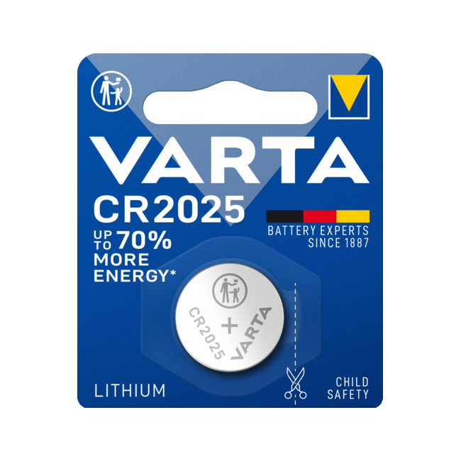 Литиева батерия CR2025 Varta CR2025 - 3V