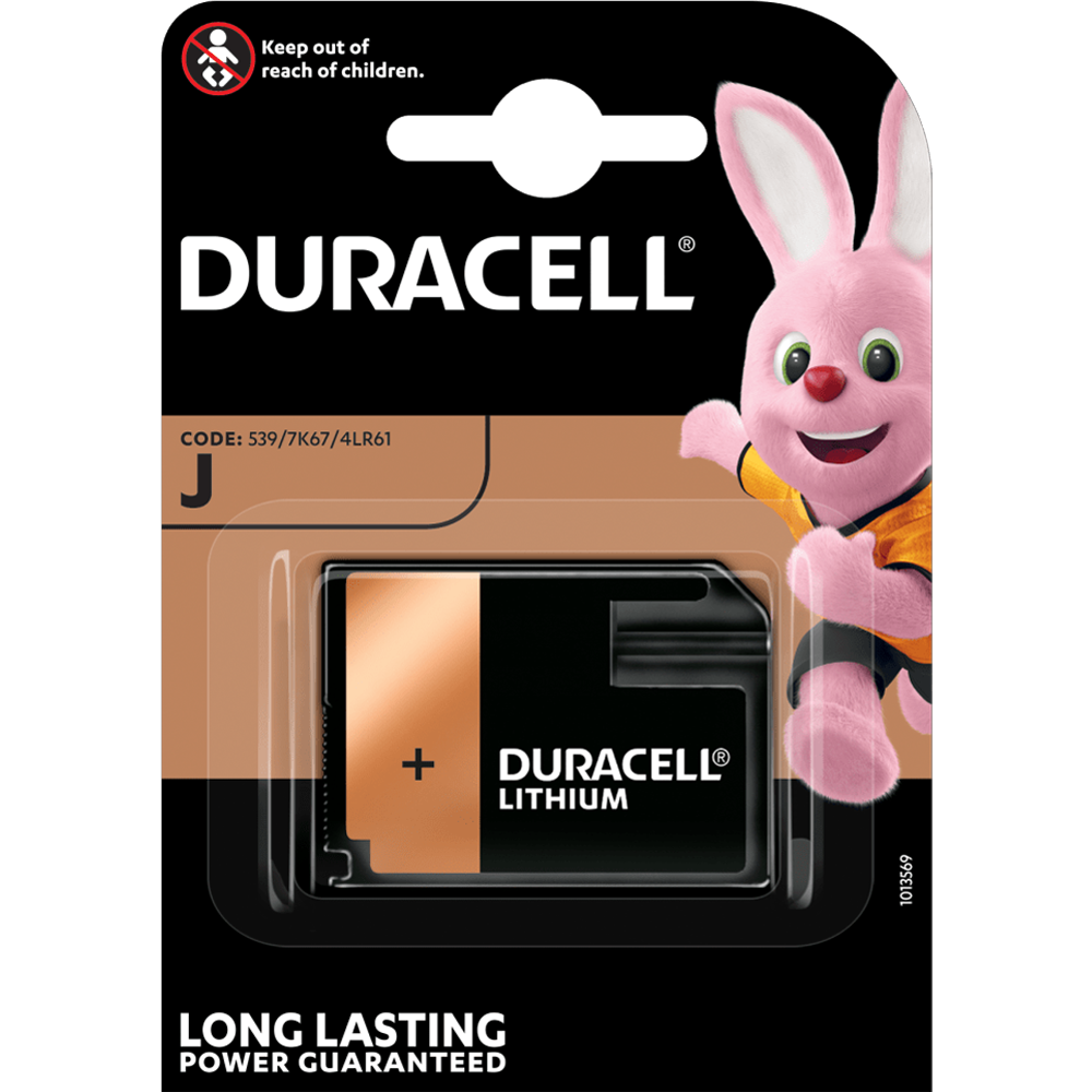 Alkaline battery 4LR61 J 7K67 6V Duracell