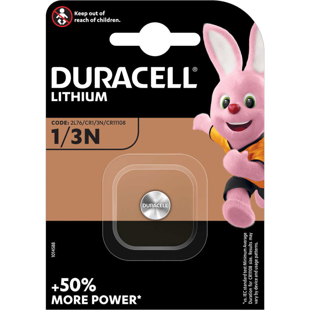 Lithium Battery CR1/3N Duracell DL1/3N 3V