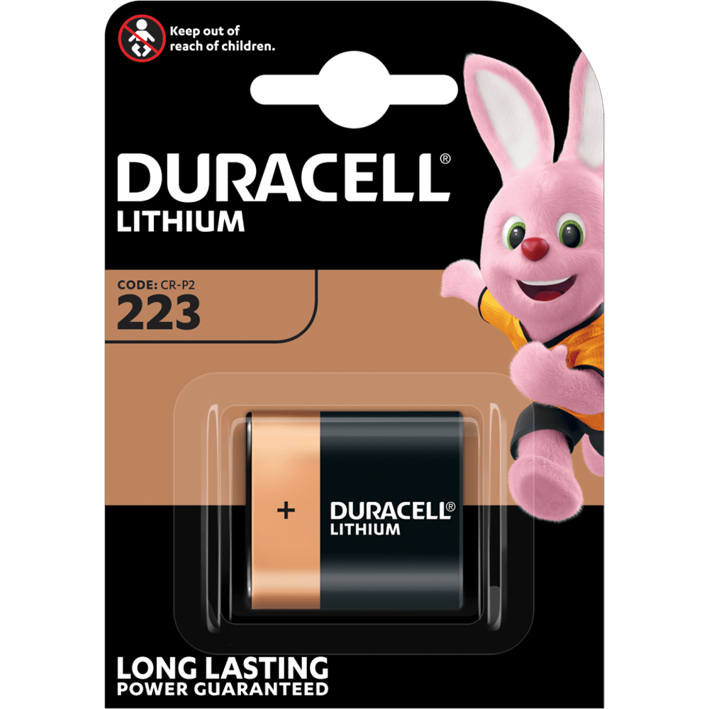 Duracell DL223A CR-P2 6V lithium battery