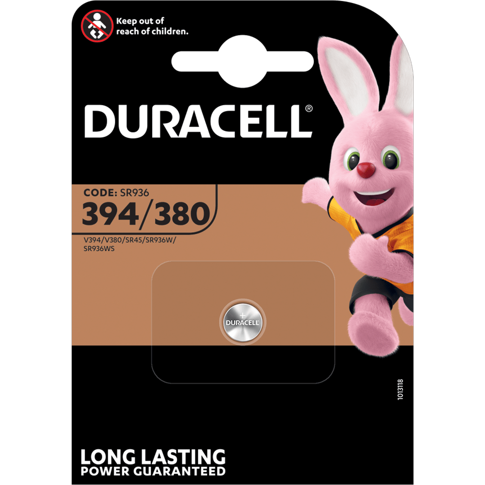 Watch Battery 394 - SR936SW - Duracell D394 - 1.55V