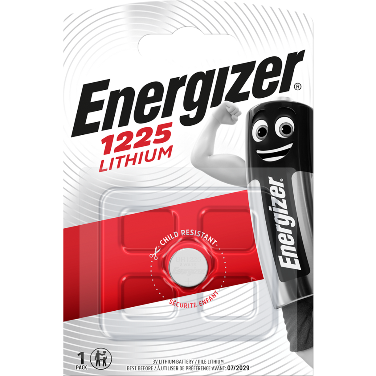Lithium Battery BR1225 Energizer BR1225 CR1225 - 3V