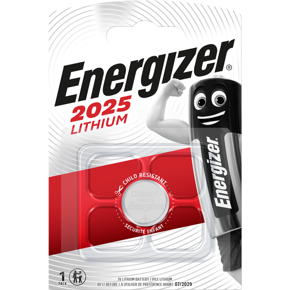 Литиева батерия CR2025 Energizer ECR2025 - 3V