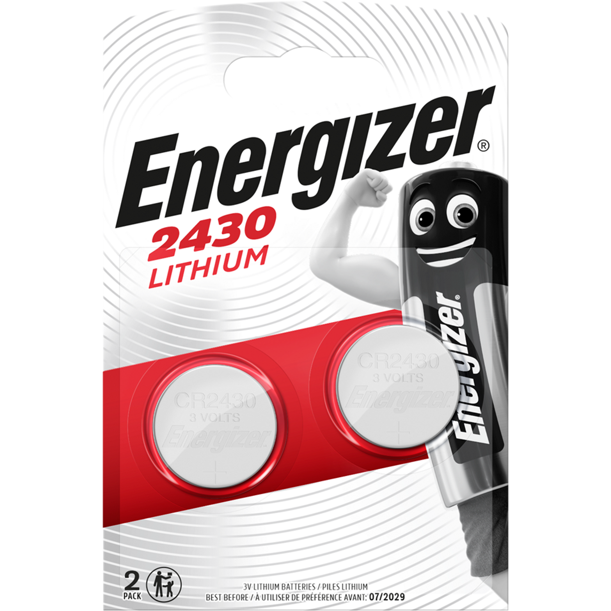 Lithium Batteries CR2430 Energizer ECR2430 3V