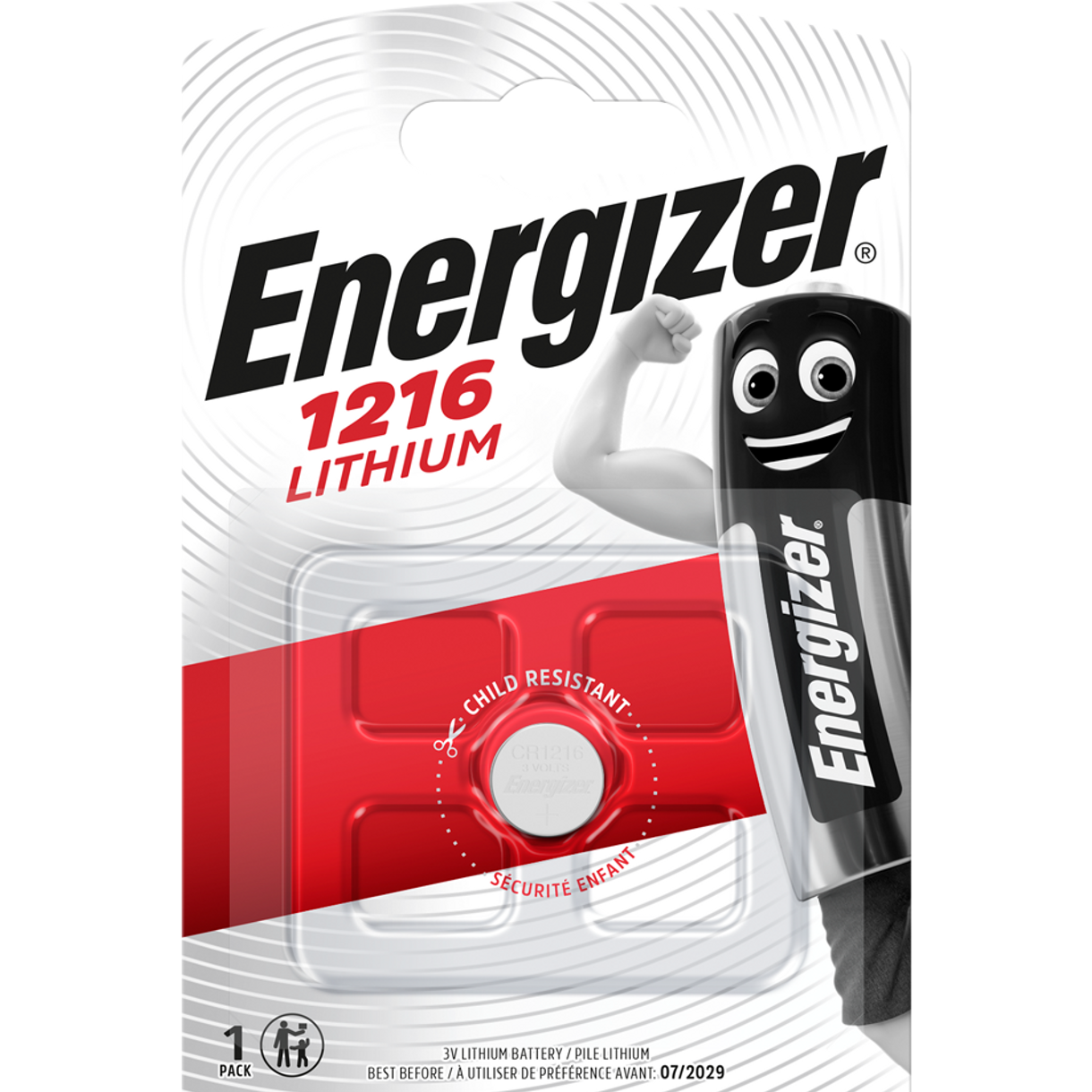 Energizer ECR1216 CR1216 3V lithium battery