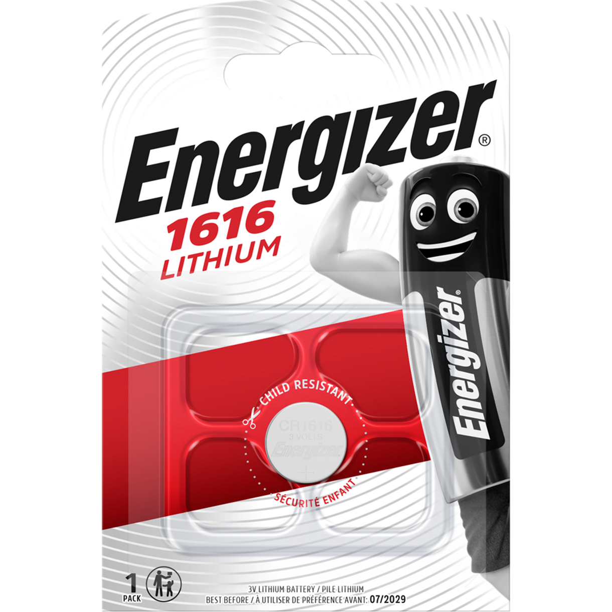 Lithium Battery CR1616 Energizer ECR1616 - 3V