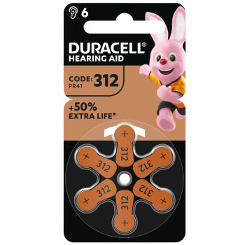 Батерии за слухов апарат 312 Hearing Aid Duracell 312 PR41