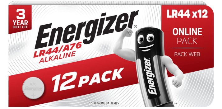 Алкални батерии LR44 Energizer - 12 pack