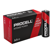 Алкални батерии АА Duracell Procell Intense MN1500 AA - 10 броя