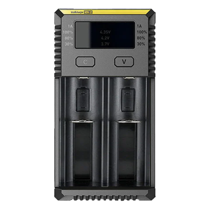 Универсално зарядно за 2 акумулаторни батерии Ni-Mh - Li-Ion 18650 Nitecore NEW i2