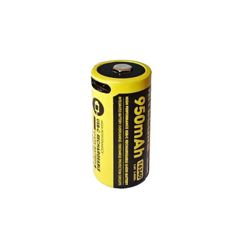 Акумулаторна батерия CR123A Nitecore 16340 RCR123A 950 mAh USB Type - C