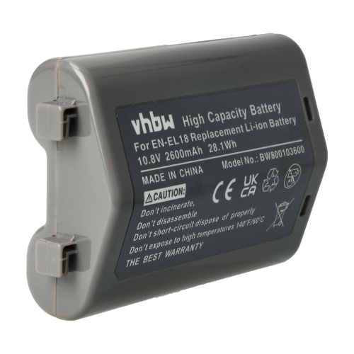 Battery for camera Nikon EN-EL18D - 10.8V 2600 mAh