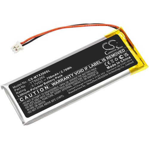 Batteries for Midland BTX1 wireless headphones - 3.7V 750 mAh
