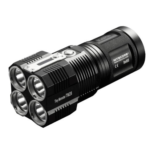 Flashlight NITECORE TM28 + 4 batteries 18650 - 3100 mAh