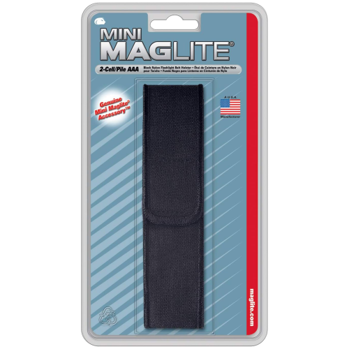 Maglite flashlight case with 2 AAA batteries