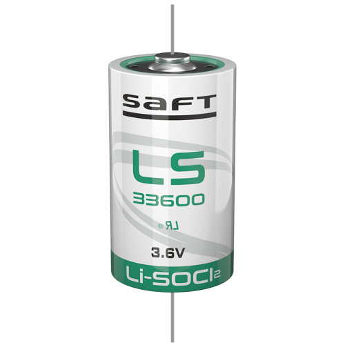 Battery LS 33600 CNA Li-SOCl2 Saft ER-D 3.6V 17000 mAh with axial leads