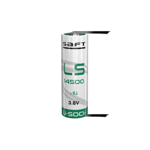 Батерия 14500 SAFT LS14500LF-U AA 3.6V 2600 mAh с пластини