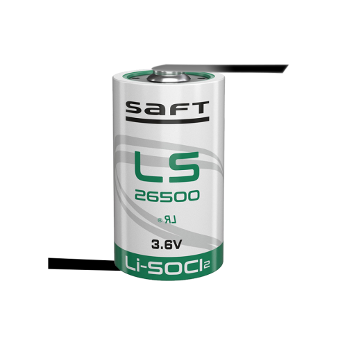 LS26500 CNR SAFT Li-SOCl2 3.6V 8500 mAh Battery with Z Tabs