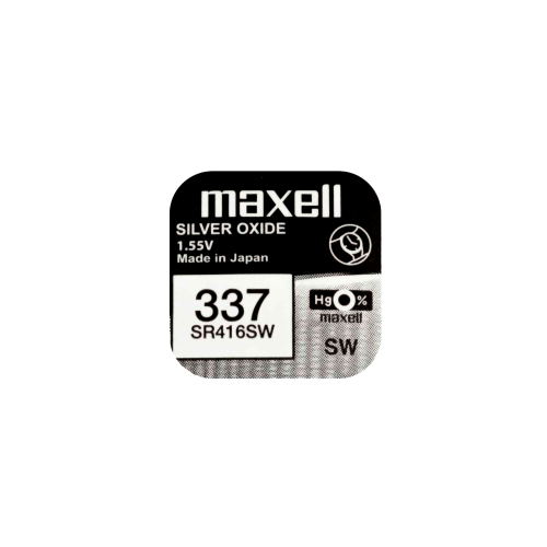 Battery for micro earpiece 337 Maxell 337 SR416SW - 1.55V