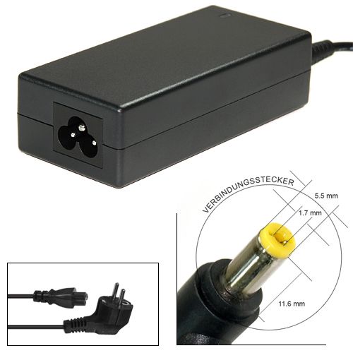 Dell laptop charger 19V 3.42A - 5.5 1.7 mm