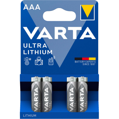 Lithium Batteries AAA - Varta Lithium AAA - 4 pcs