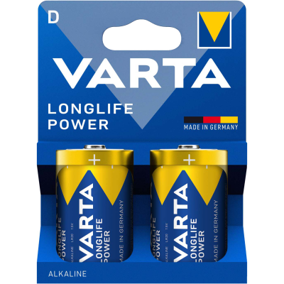 Alkaline Batteries LR20 - D Varta Longlife Power D Size