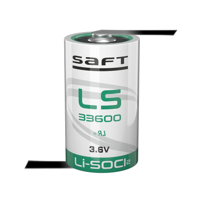 Батерия LS 33600 Li-SOCl2 Saft ER-D 3.6V 17000mAh със Z пластини