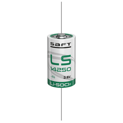 Батерия 14250 Saft LS14250-CNA 3.6V 1/2AA - 1200 mAh с аксиален извод