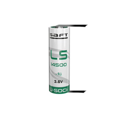 Батерия 14500 SAFT LS14500LF-U AA 3.6V 2600 mAh с пластини
