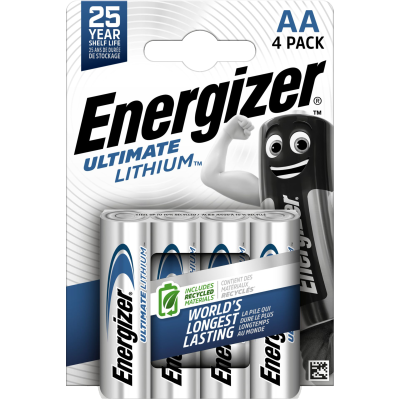 Литиеви батерии АА Energizer Ultimate Lithium 1.5V - 4 броя