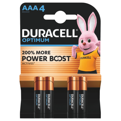 Alkaline Batteries AAA Duracell Optimum MX2400 AAA - 4 pcs