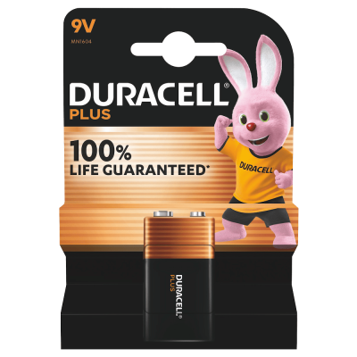 Алкална батерия 9V - Duracell Plus Power MN1604 9V