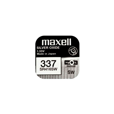 Battery for micro earpiece 337 Maxell 337 SR416SW - 1.55V